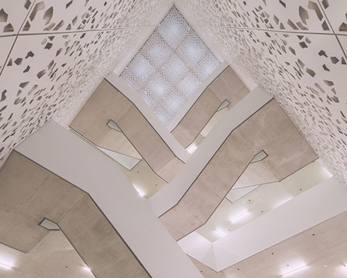 florian w. mueller captures the escher-like stairwells of the university of cologne