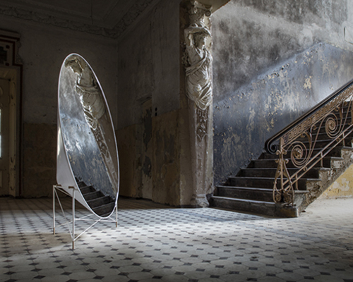 heima architects' volumetric MUDU mirror embodies pure aesthetics