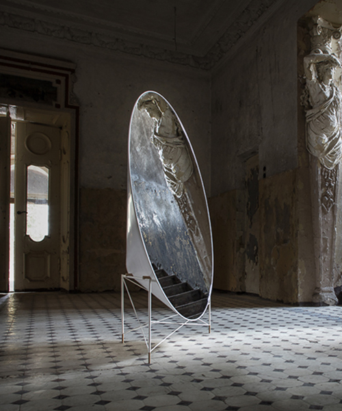 heima architects' volumetric MUDU mirror embodies pure aesthetics