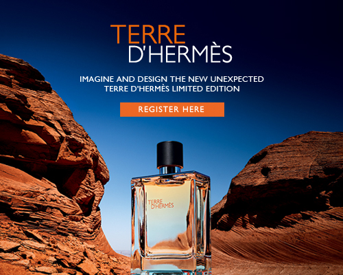 register now for the Terre d'Hermès perfume bottle design competition!
