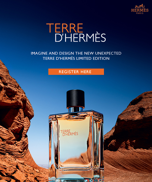 register now for the Terre d'Hermès perfume bottle design competition!