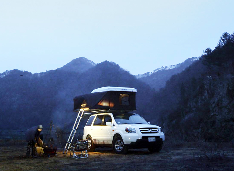 iKamper skycamp rooftop tent inspired by jack kerouac's on the road