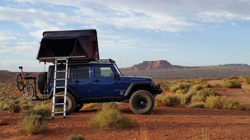 iKamper skycamp rooftop tent inspired by jack kerouac's on the road