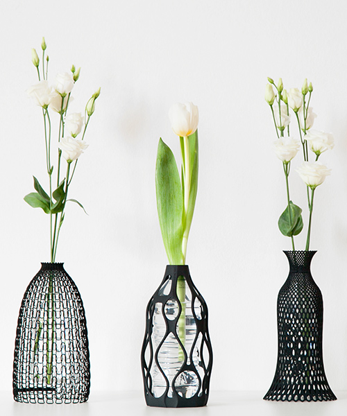 3D printed vases turn your recycled water bottles into design objects