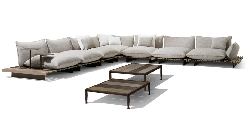 ludovica + roberto palomba's aspara sofa for giorgetti