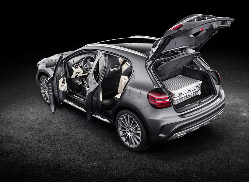 mercedes benz GLA AMG 45 4MATIC Yellow designboom