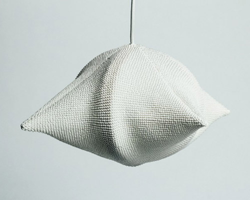 mitsue kido deconstructs japanese objects into unusual lamps