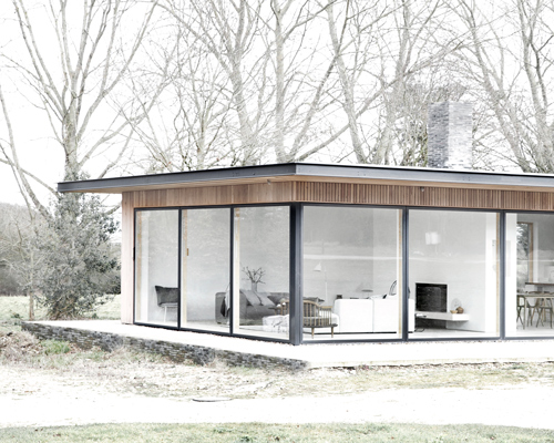 norm architects conceives reydon grove farm house as a flat roofed pavilion
