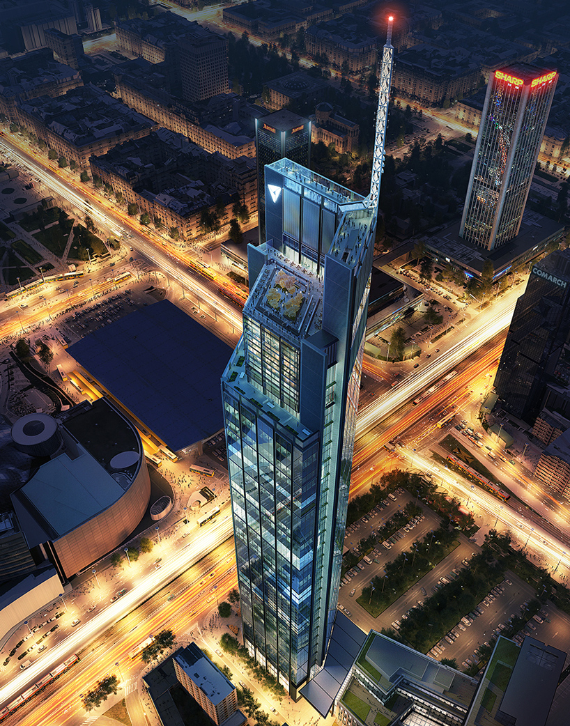 foster + partners starts work on varso tower, poland's tallest building