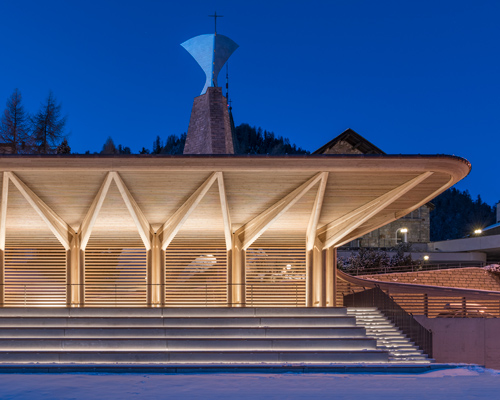 norman foster renovates and extends the kulm eispavillon in st moritz