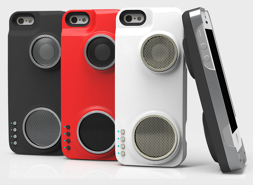 peri iphone loudspeaker chager phone case designboom