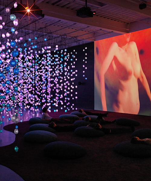 pipilotti rist's 'pixel forest' projects psychedelic dreamscapes across the new museum