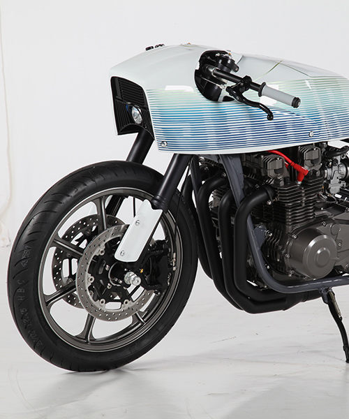 project Z café racer custom motorcycle by sur les chapeaux de roues