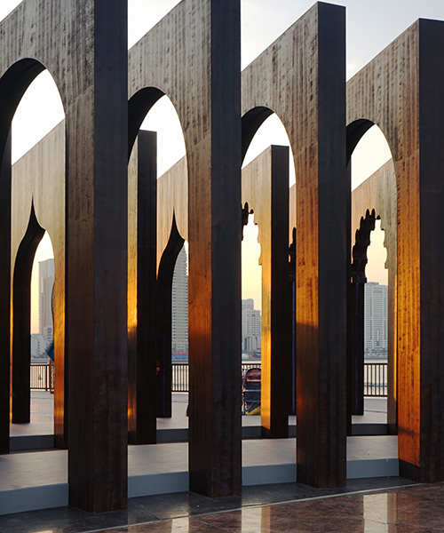 daydreamers design traces the evolution of the arch with its spiral pavilion in sharjah