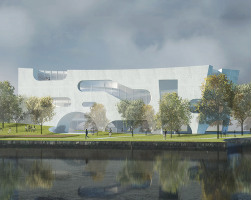 steven holl conceives cloud-like cofco cultural complex for shanghai