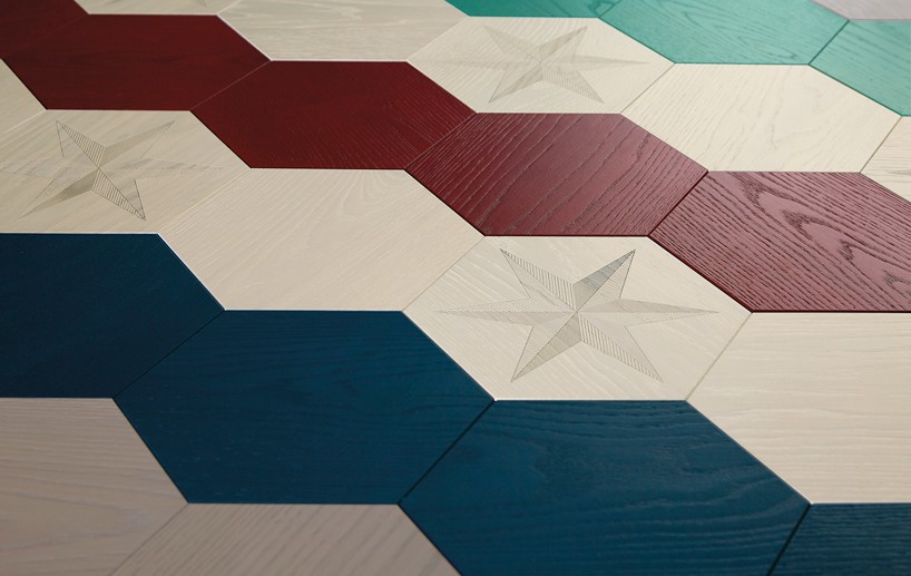 edward van vliet hexagonal parquet series bisazza designboom