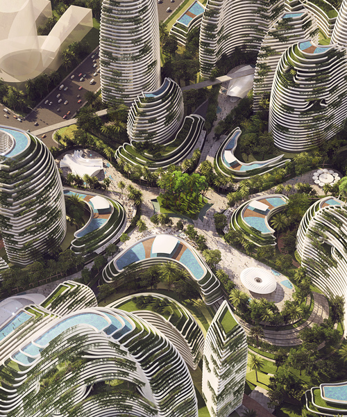 LAVA proposes undulating forest city organized around a rainforested valley in malaysia