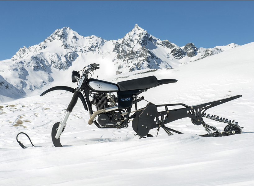 custom 1979 yamaha HL500 NLO snow utility bike designboom
