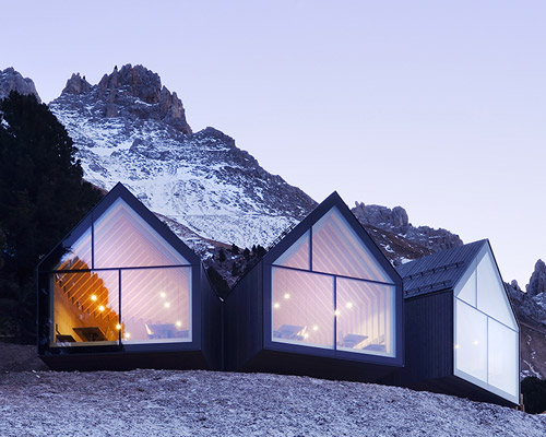 peter pichler completes wood-wrapped mountain restaurant in the italian alps