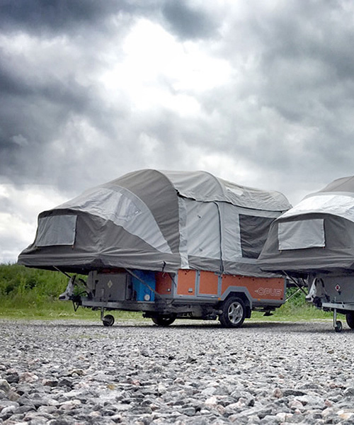 the air OPUS self-inflating camper goes from trailer to tent in sub 90 seconds