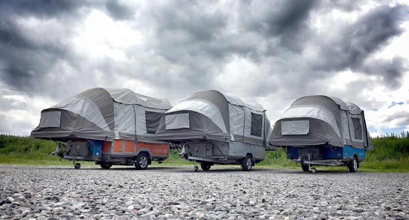 the air OPUS self-inflating camper goes from trailer to tent in sub 90 seconds