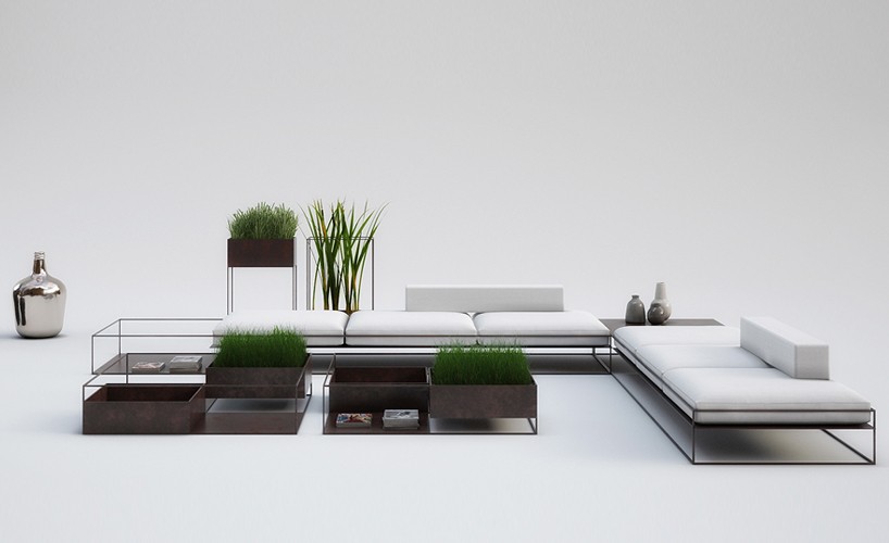 alessandro isola wireframe collection outdoor furniture designboom