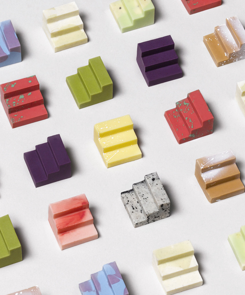 architecturally-inspired, modular chocolates are designed to pair and share
