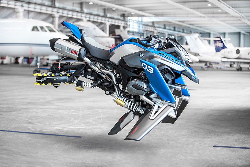 BMW hover bike concept collaboration with LEGO technic