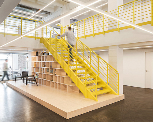 bruzkus batek brings a familiar buzz to razorfish office space in berlin