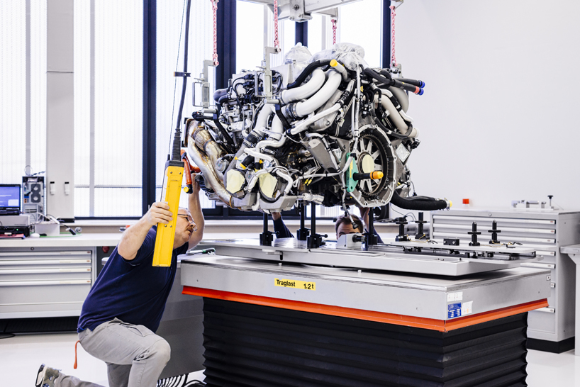 bugatti chiron supercar production process designboom