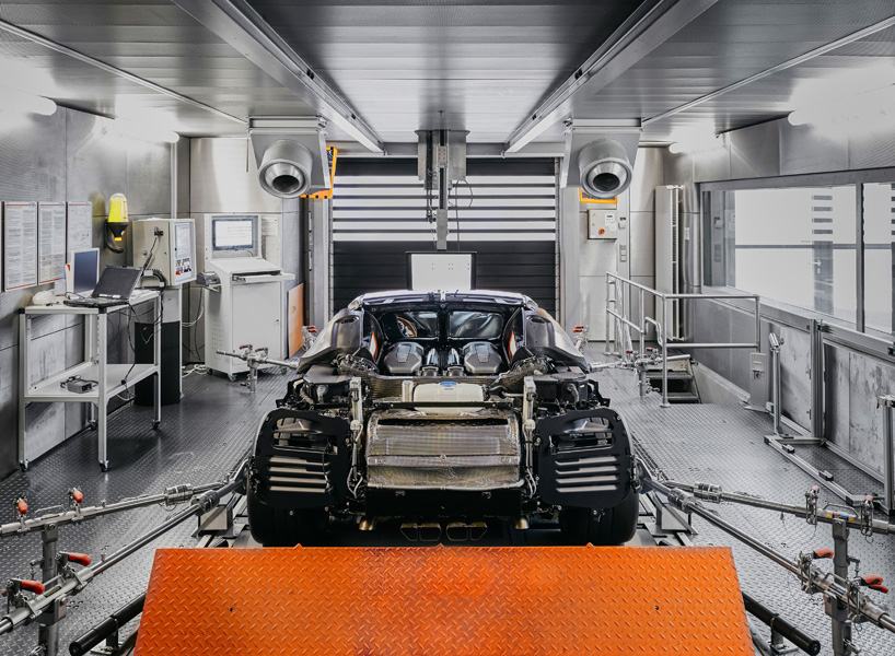 bugatti chiron supercar production process designboom