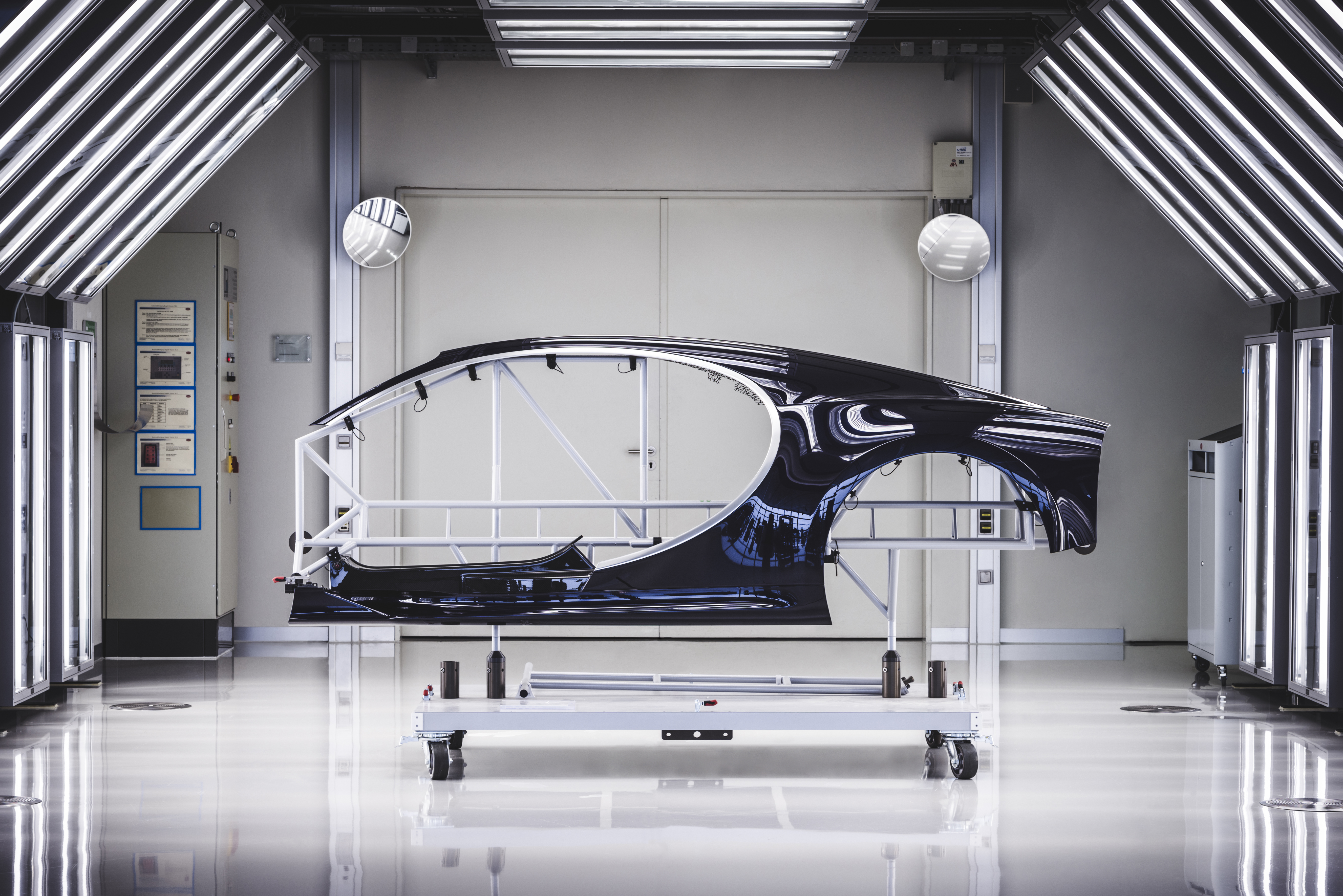 bugatti chiron supercar production process designboom