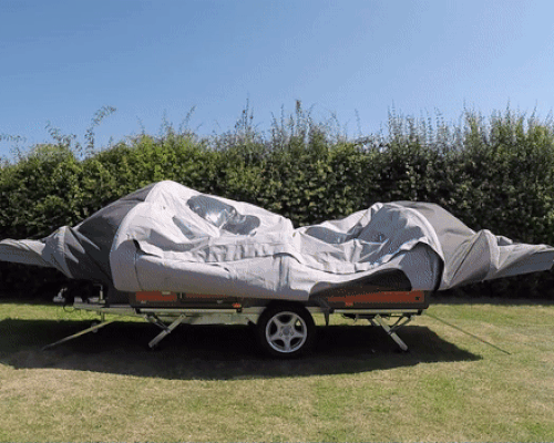 the air OPUS self-inflating camper goes from trailer to tent in sub 90 seconds