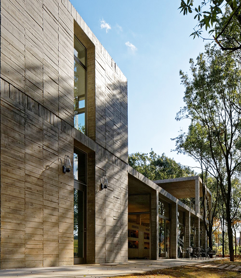 furuya design realizes japanese clubhouse in the forest
