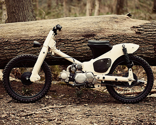 honda C50 custom moped by 56 motorcycles