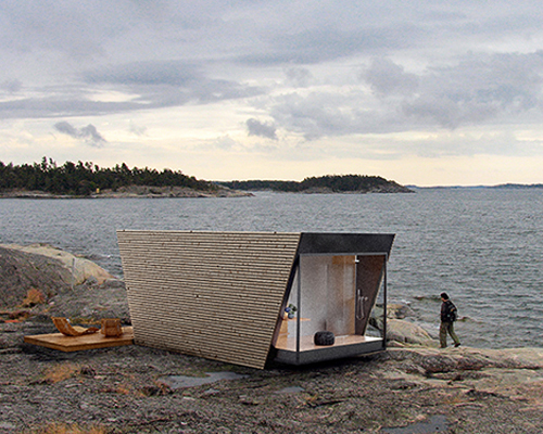 in-tenta envisions DROP box, a modular hotel suite that tunes guests to nature