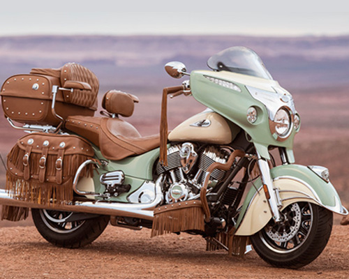 indian motorcycle's roadmaster classic gets the full leather treatment