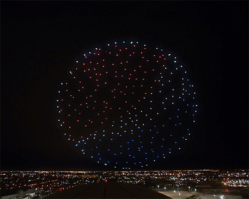fleet of 300 intel drones synchronize stellar light spectacle at the super bowl halftime show