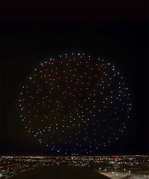 fleet of 300 intel drones synchronize stellar light spectacle at the super bowl halftime show