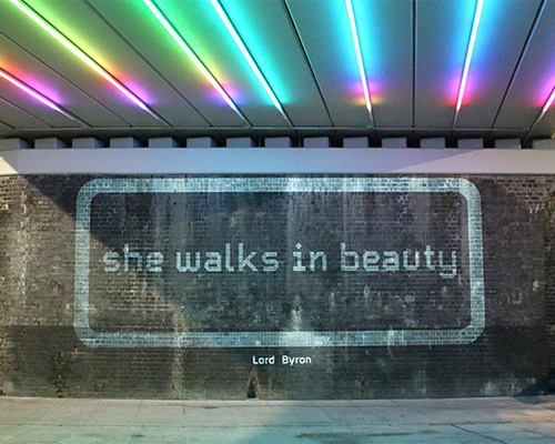 jo fairfax projects poetry lines in nottingham to celebrate its literary history