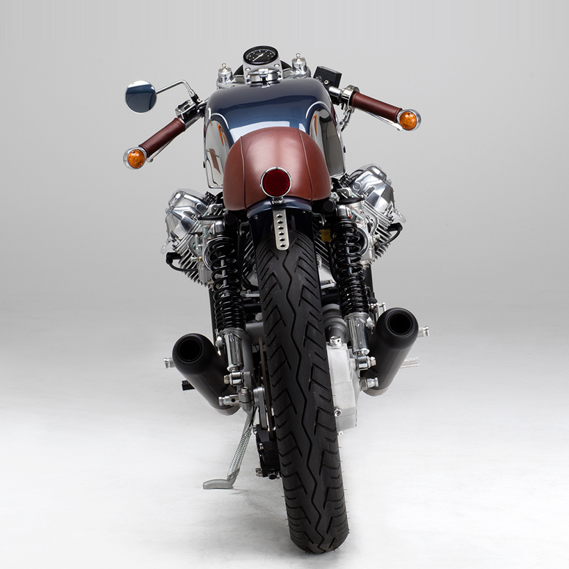 moto guzzi le mans kaffeemaschine KM17 custom motorcycle designboom
