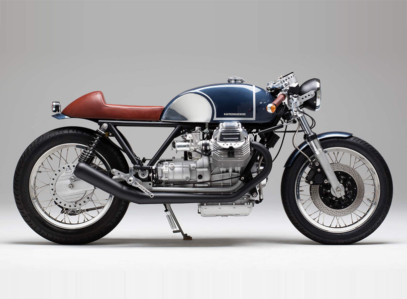 moto guzzi le mans kaffeemaschine KM17 custom motorcycle designboom