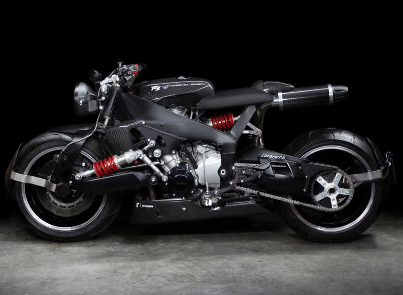 lazareth back to the future yamaha YZF R1 custom motorcycle designboom