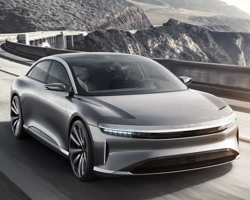lucid air electric car first test on the roads of san francisco