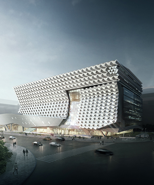 morphosis to use synthetic fibers in the façade of kolon headquarters in seoul
