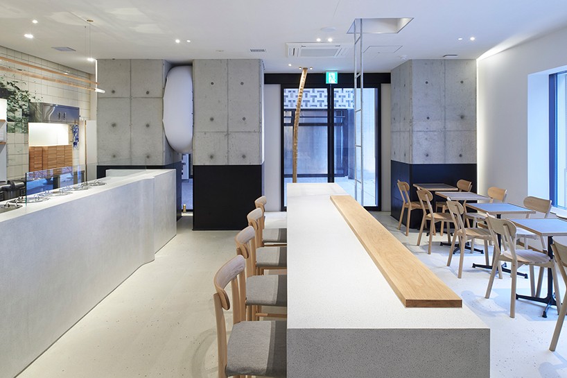 ninkipen! completes interior of soup stock nakameguro in tokyo