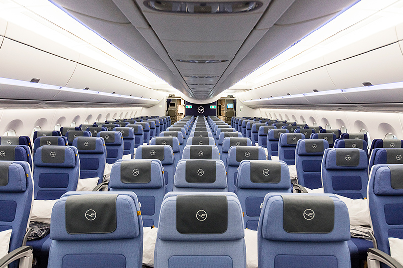 pearsonlloyd fits out lufthansa's A350 economy cabin