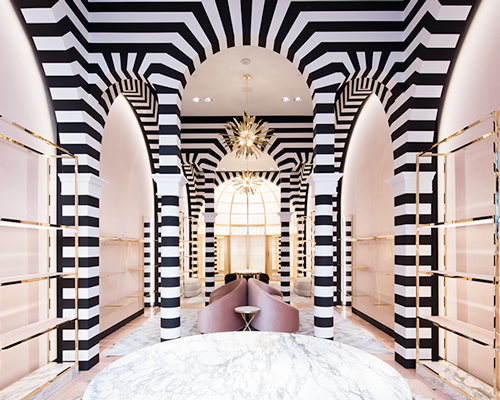aquazzura showcases italian details inside new york flagship by ryan korban