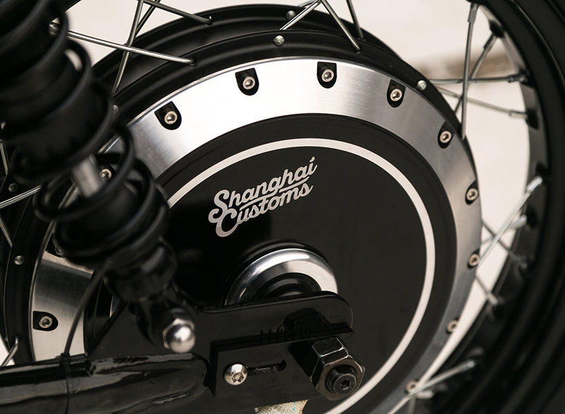 street tracker electric custom motorcycle shanghai customs designboom
