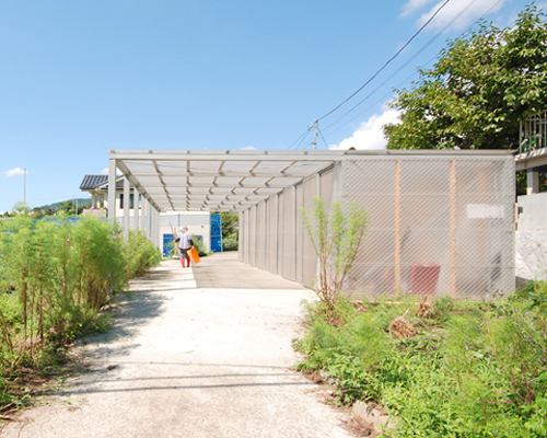 maeshima architects construct vegi-garden studio for locals in japan